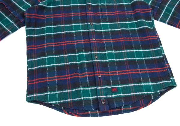 Papas Cotton Checker Button-down Flannel Shirt K-170729_011