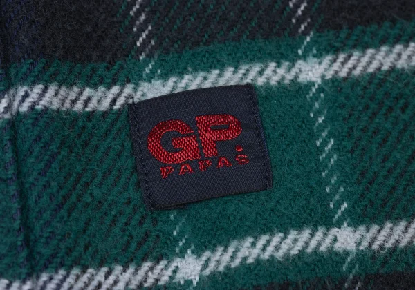 Papas Cotton Checker Button-down Flannel Shirt K-170729_012