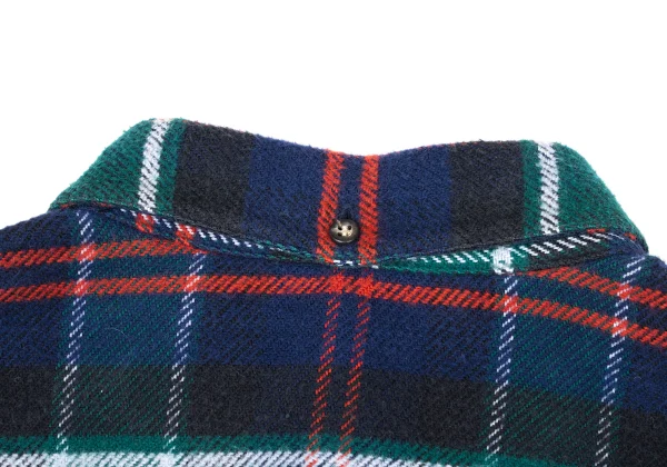 Papas Cotton Checker Button-down Flannel Shirt K-170729_016