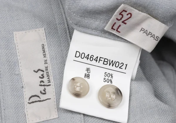 Papas Wool Cotton Long Sleeve Shirt K-170730_015