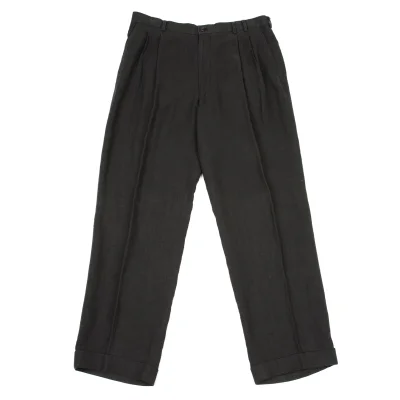 Papas Linen Tuck Pants