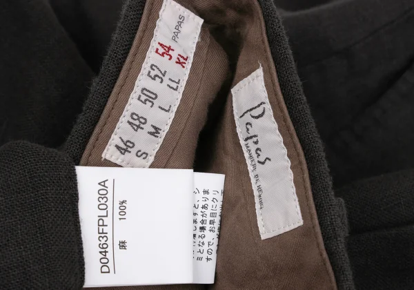 Papas Linen Tuck Pants K-170732_016