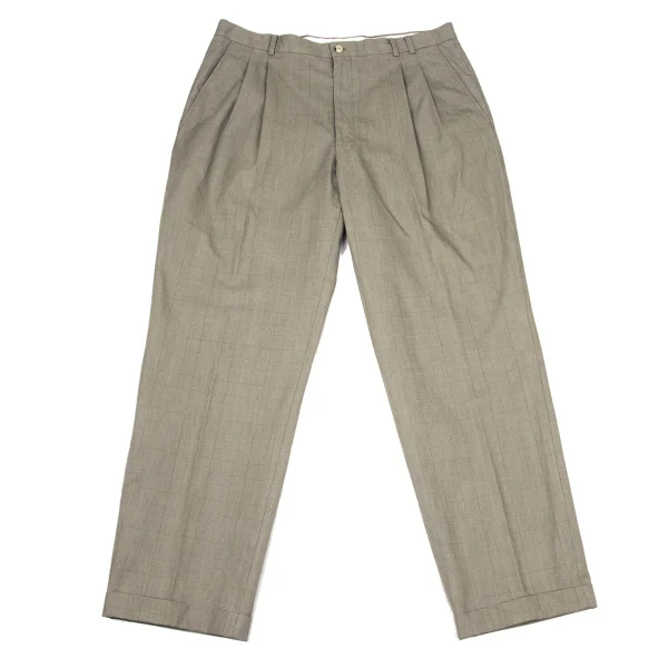 Papas Cotton Glen Check Pants Beige 54XL K-170737_001