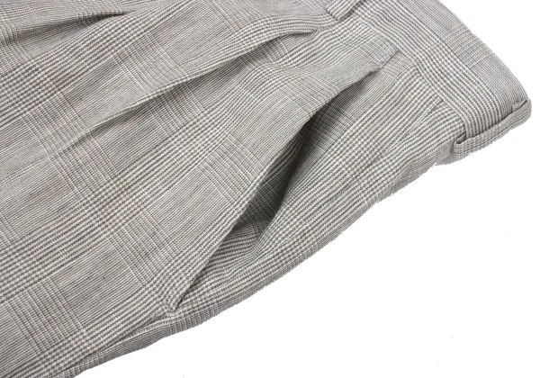 Papas Linen Cotton Glen Check Pants K-170738_003