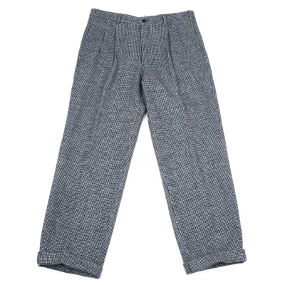 Papas Wool Tweed Two Tuck Pants