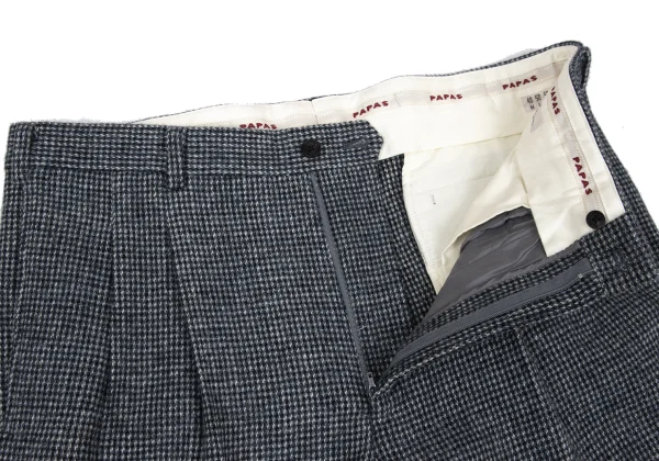 Papas Wool Tweed Two Tuck Pants K-170739_005