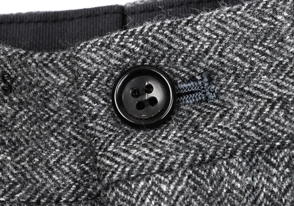 Papas Wool Herringbone Two Tuck Pants K-170740_004
