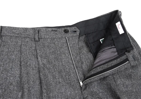 Papas Wool Herringbone Two Tuck Pants K-170740_006
