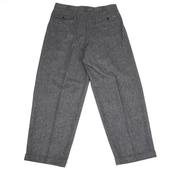 Papas Wool Herringbone Two Tuck Pants K-170740_010