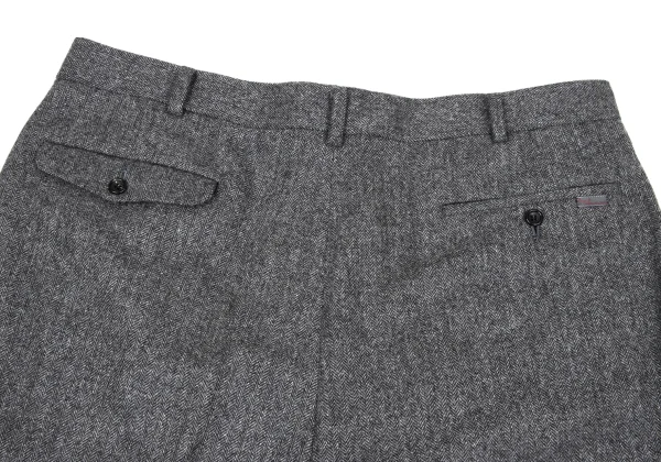 Papas Wool Herringbone Two Tuck Pants K-170740_011