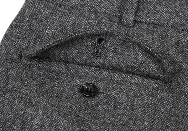Papas Wool Herringbone Two Tuck Pants K-170740_012