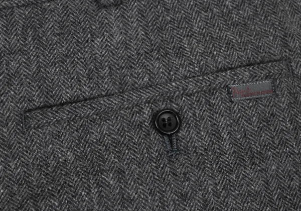 Papas Wool Herringbone Two Tuck Pants K-170740_013
