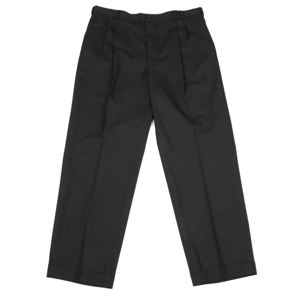 Papas Toro Wool Two Tuck Pants Grey 54XL K-170741_001