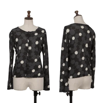 Yohji Yamamoto NOIR Cotton Multi-Dot Cardigan