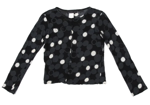 Yohji Yamamoto NOIR Cotton Multi-Dot Cardigan K-170742_002