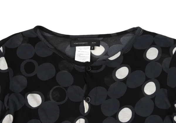 Yohji Yamamoto NOIR Cotton Multi-Dot Cardigan K-170742_006