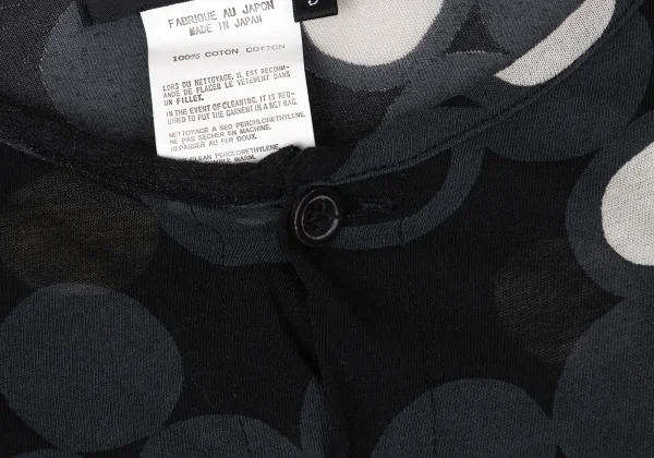 Yohji Yamamoto NOIR Cotton Multi-Dot Cardigan K-170742_007
