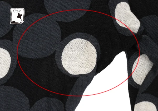 Yohji Yamamoto NOIR Cotton Multi-Dot Cardigan K-170742_009