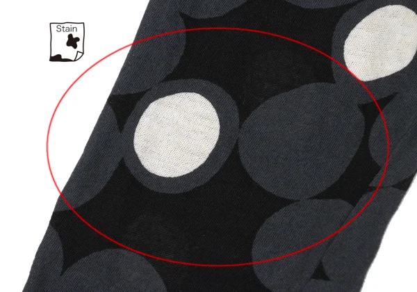 Yohji Yamamoto NOIR Cotton Multi-Dot Cardigan K-170742_011