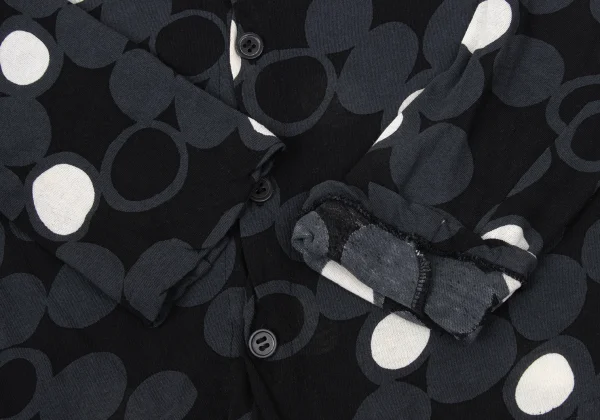 Yohji Yamamoto NOIR Cotton Multi-Dot Cardigan K-170742_012