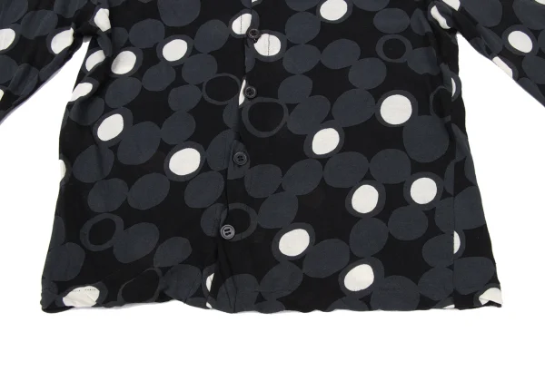 Yohji Yamamoto NOIR Cotton Multi-Dot Cardigan K-170742_013