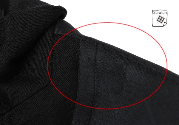 COMME des GARCONS Wool Gabardine Panel Stretch Jacket K-170744_004