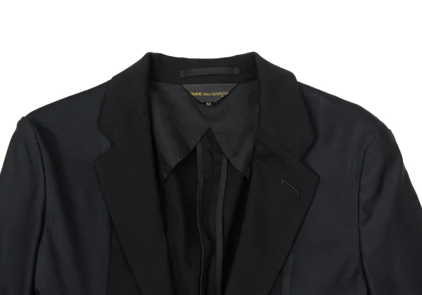 COMME des GARCONS Wool Gabardine Panel Stretch Jacket K-170744_005