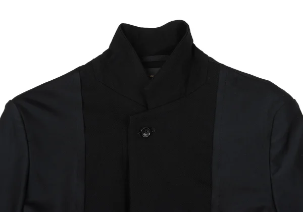 COMME des GARCONS Wool Gabardine Panel Stretch Jacket K-170744_007