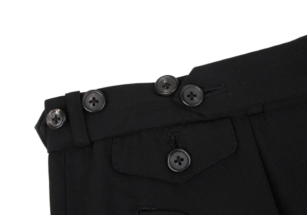 Yohji Yamamoto POUR HOMME Wool Hem Rib Suspender Button Pants K-170746_004