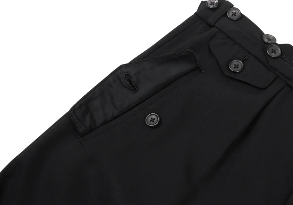 Yohji Yamamoto POUR HOMME Wool Hem Rib Suspender Button Pants K-170746_006