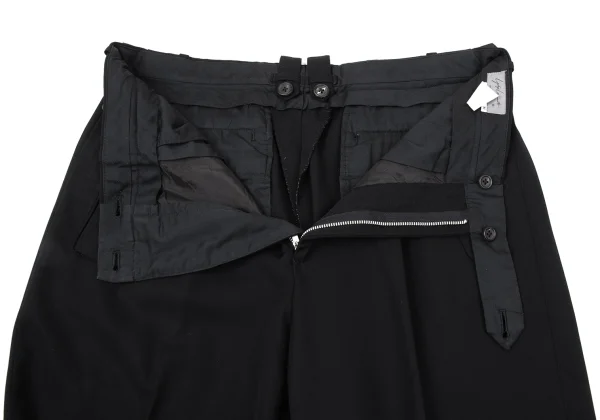 Yohji Yamamoto POUR HOMME Wool Hem Rib Suspender Button Pants K-170746_007