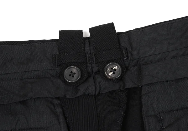 Yohji Yamamoto POUR HOMME Wool Hem Rib Suspender Button Pants K-170746_008