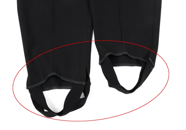 Yohji Yamamoto POUR HOMME Wool Hem Rib Suspender Button Pants K-170746_010