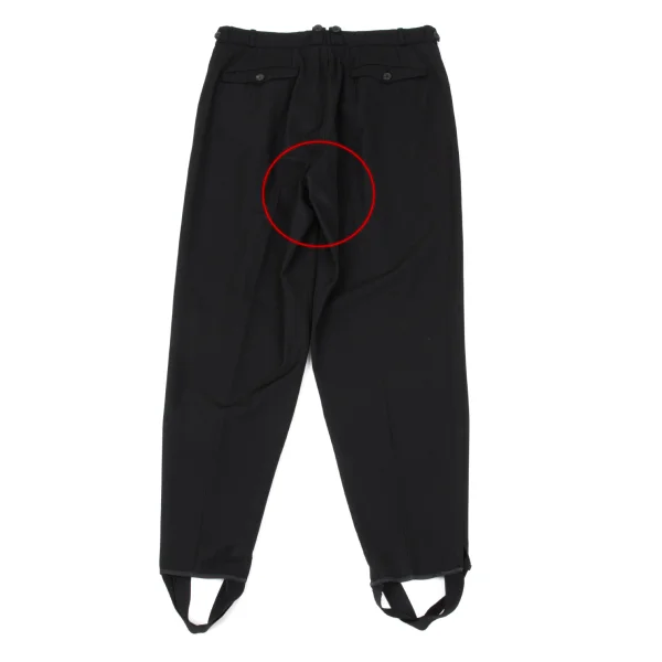 Yohji Yamamoto POUR HOMME Wool Hem Rib Suspender Button Pants K-170746_014