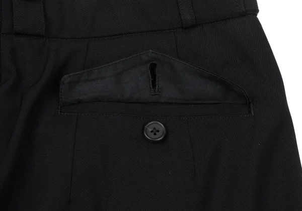 Yohji Yamamoto POUR HOMME Wool Hem Rib Suspender Button Pants K-170746_017