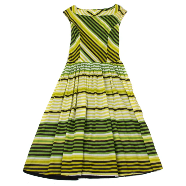 tricot COMME des GARCONS Striped Sleeveless Dress K-170747_002