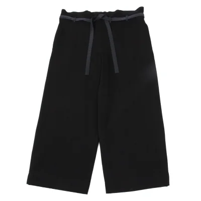 Y's Wool Blend Waist String Wide Pants