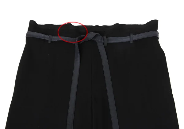 Y's Wool Blend Waist String Wide Pants K-170748_002