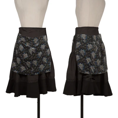 COMME des GARCONS Wool Panel Velvet Paste Skirt