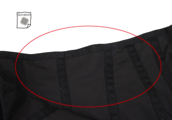 COMME des GARCONS Wool Panel Velvet Paste Skirt K-170749_007