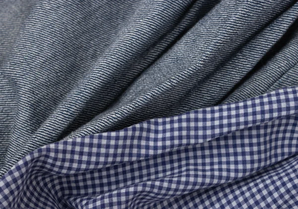 tricot COMME des GARCONS Denim Switching Check Dress K-170750_015