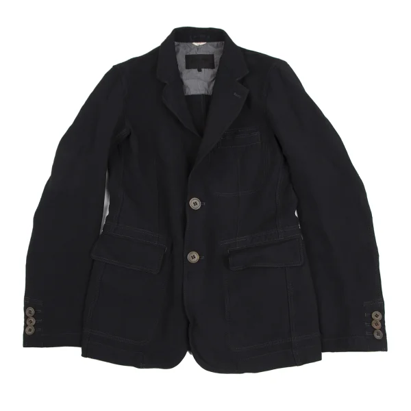 COMME des GARCONS HOMME DEUX Dyed Stitch Pocket Jacket Navy S K-170751_001