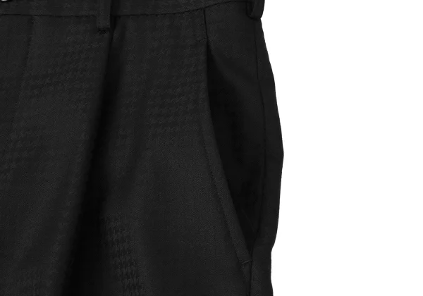 COMME des GARCONS HOMME DEUX Wool Houndstooth Tuck Pants K-170752_004