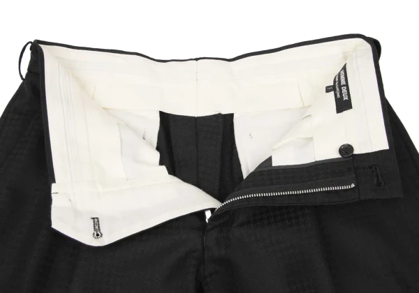 COMME des GARCONS HOMME DEUX Wool Houndstooth Tuck Pants K-170752_007