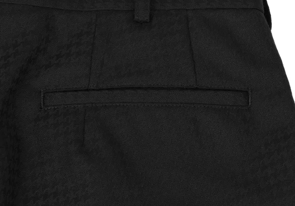 COMME des GARCONS HOMME DEUX Wool Houndstooth Tuck Pants K-170752_012