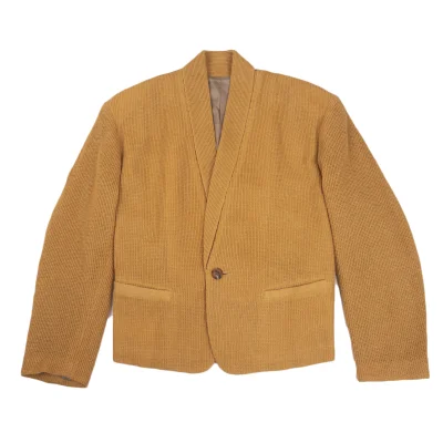 ISSEY MIYAKE MEN Shawl Collar Knit Jacket