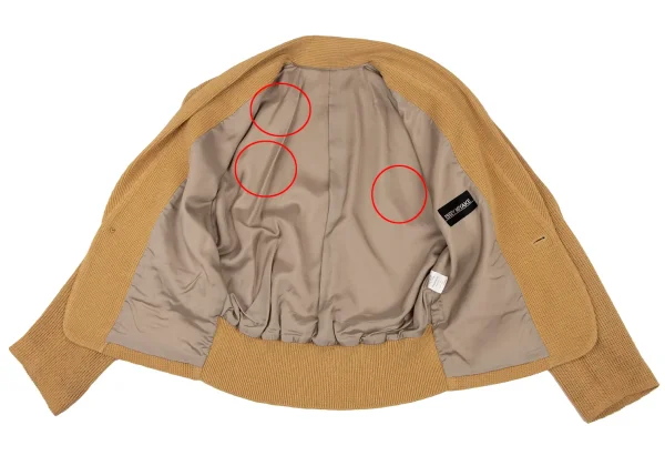 ISSEY MIYAKE MEN Shawl Collar Knit Jacket K-170754_010