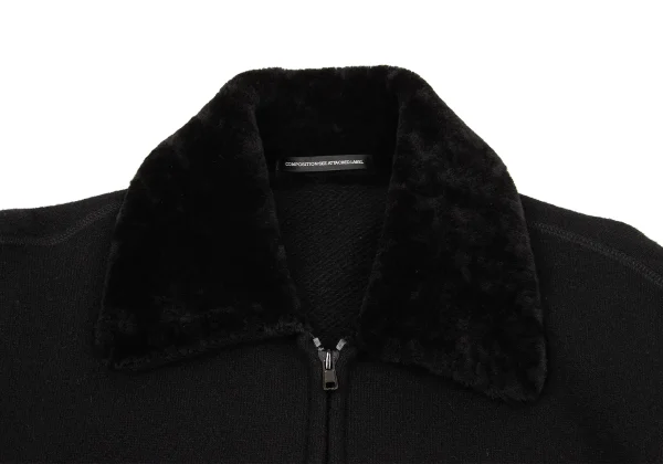 Y's for men Angola Blend Fur Collar Zip Blouson K-170755_003