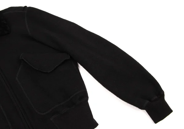 Y's for men Angola Blend Fur Collar Zip Blouson K-170755_005