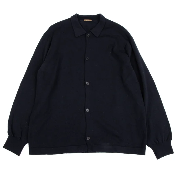 Y's for men Wool Knit Shirt Navy S-M K-170756_001